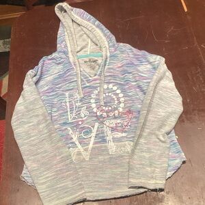 SILVER JEANS Multi-Color Hooded Pullover Sweatshirt